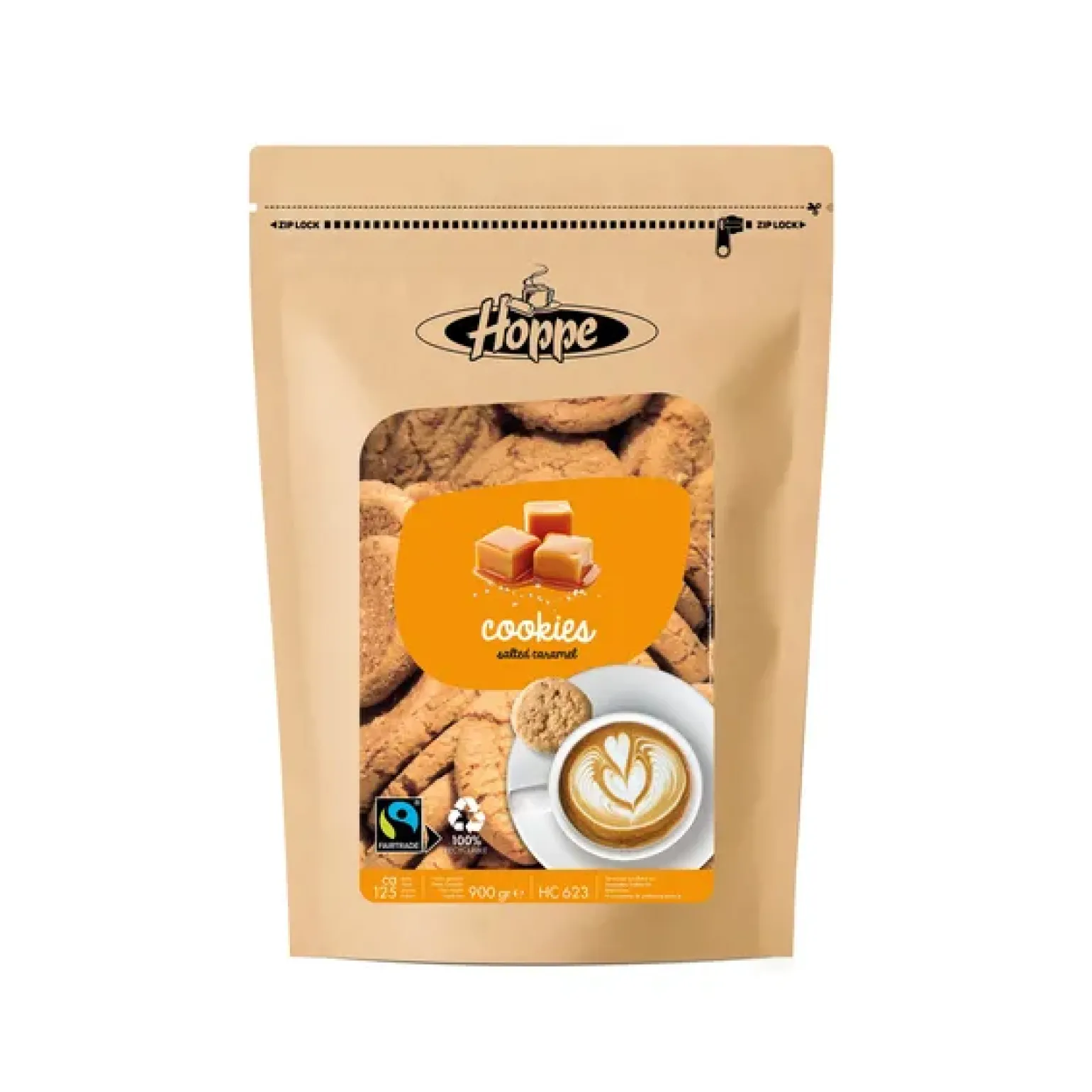 Hoppe Cookies Salted Caramel Fairtrade (900gr)