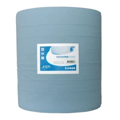 Industriepapier blauw sterk 3-lg 400mtr 37cm