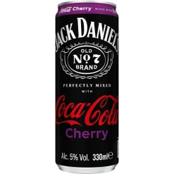 Jack Daniel’s & Coca Cola Cherry Sleek Blik (12x 33 cl)
