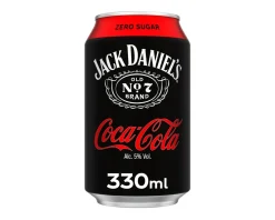 Jack daniel’s & Coca Cola Zero Blik (12x 33cl)