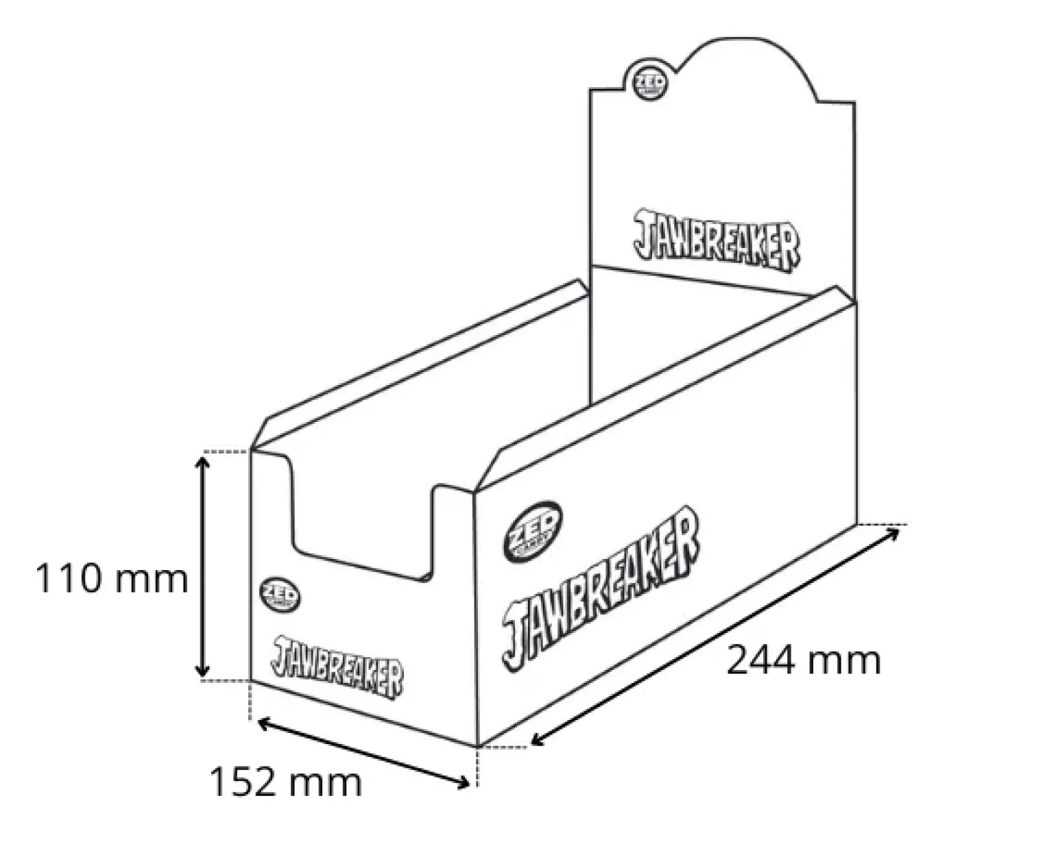 Jawbreaker Blue Raspberry (40x 4-pack)