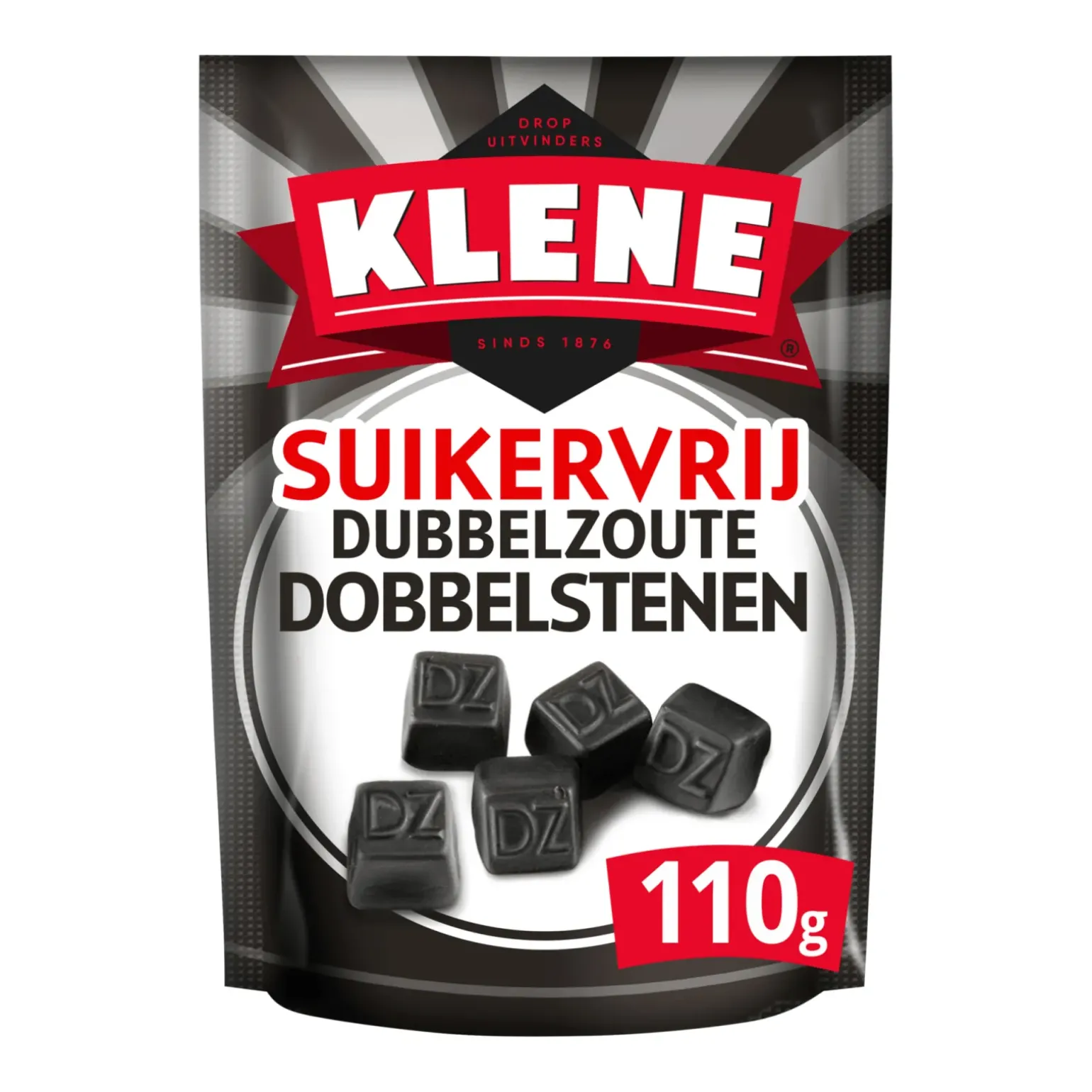 Klene Suikervrij Dubbelzoute Dobbelstenen Zakje (12x 110gr)