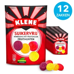 Klene Suikervrij Winegums Fruitmunten (12x 110gr)