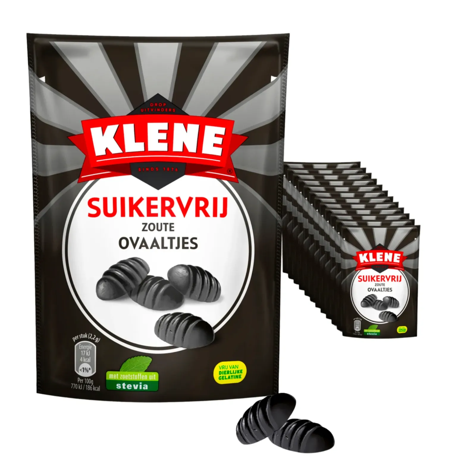 Klene Suikervrij Zoute Ovaaltjes (12x 110gr)