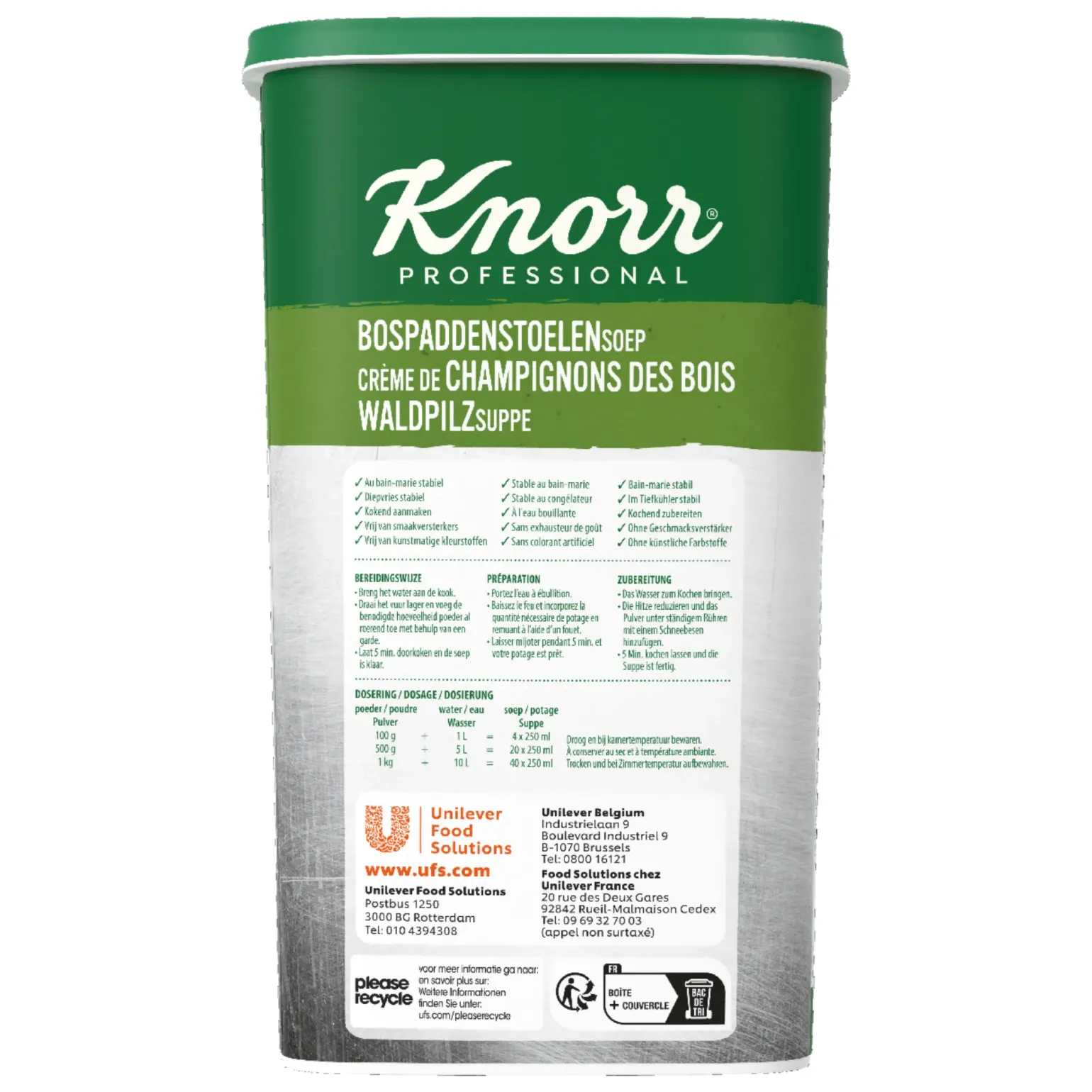 Knorr Bospaddenstoelen Soep (10 liter)