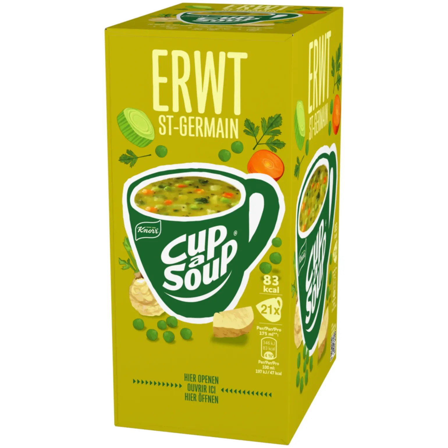 Knorr Cup-a-Soup Erwt (21x 175ml)