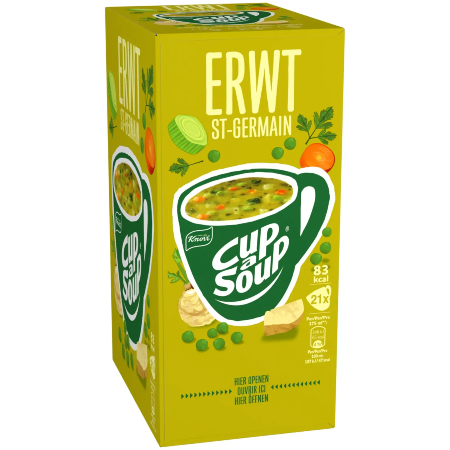Knorr Cup-a-Soup Erwt (21x 175ml)