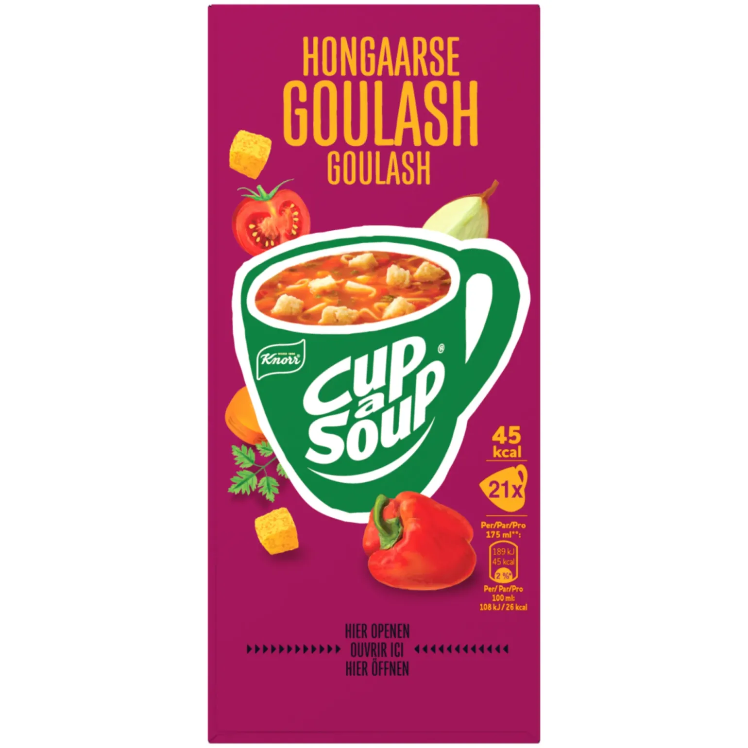Knorr Cup-a-Soup Hongaarse Goulash (21x 175ml)