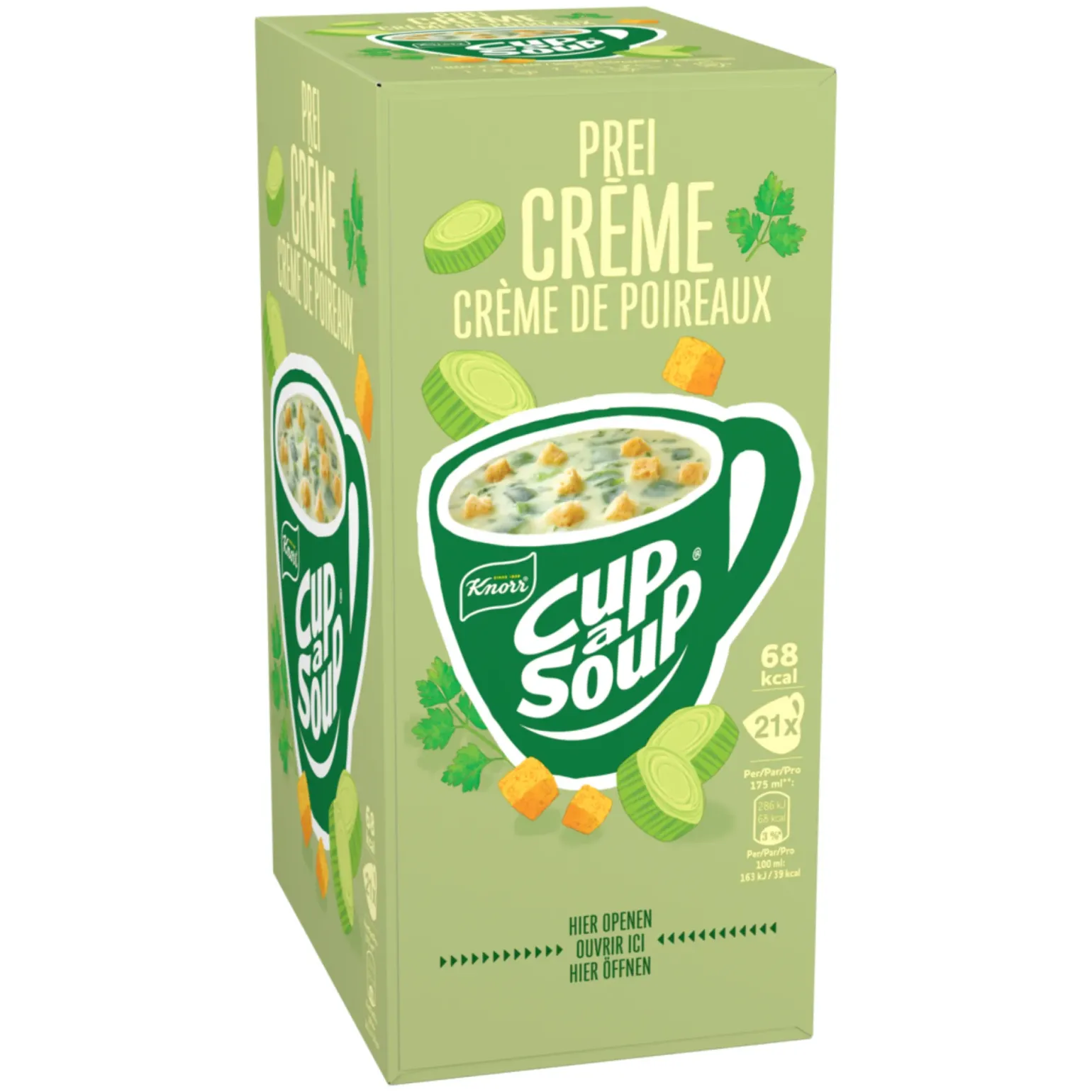Knorr Cup-a-Soup Prei Creme (21x 175ml)