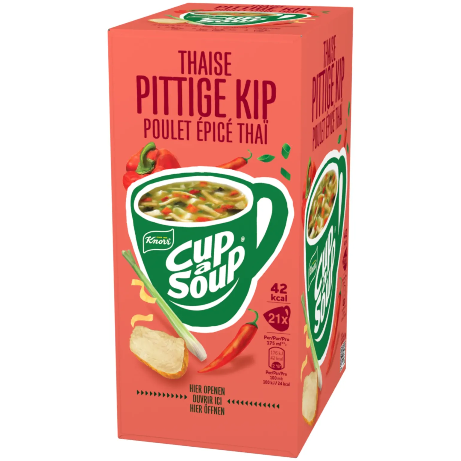 Knorr Cup-a-Soup Thaise Pittige Kip (21x 175ml)