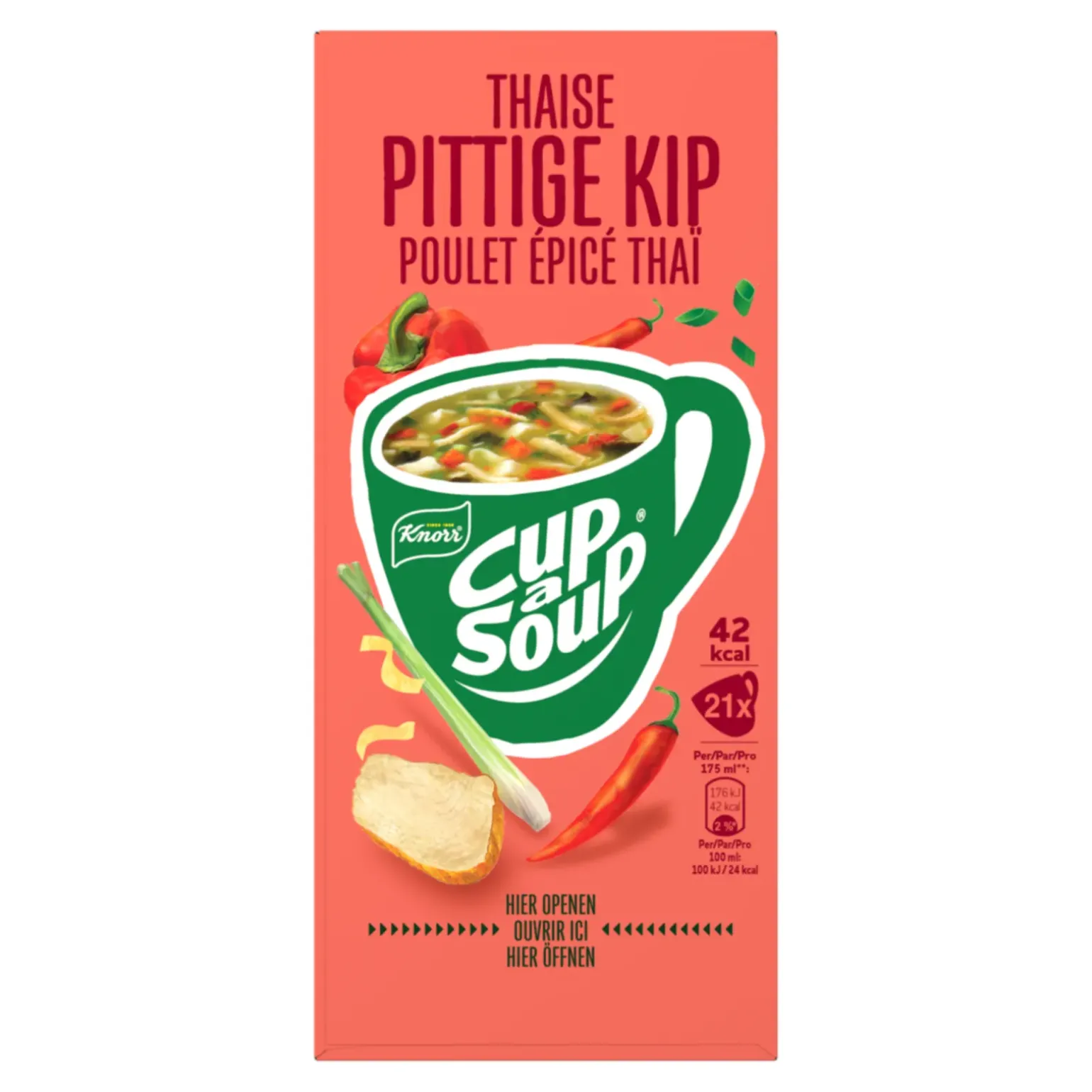 Knorr Cup-a-Soup Thaise Pittige Kip (21x 175ml)