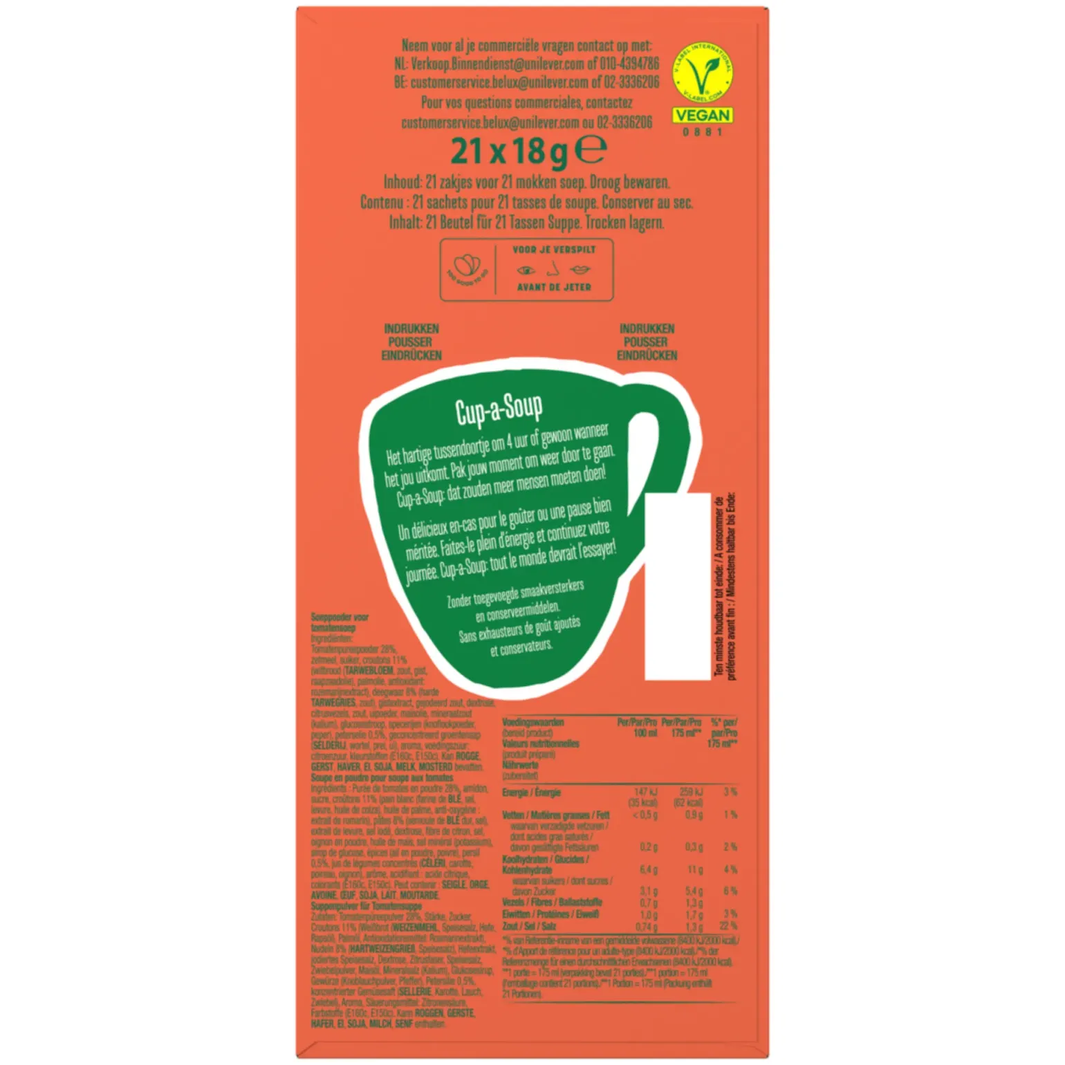 Knorr Cup-a-Soup Tomaat (21x 175ml)