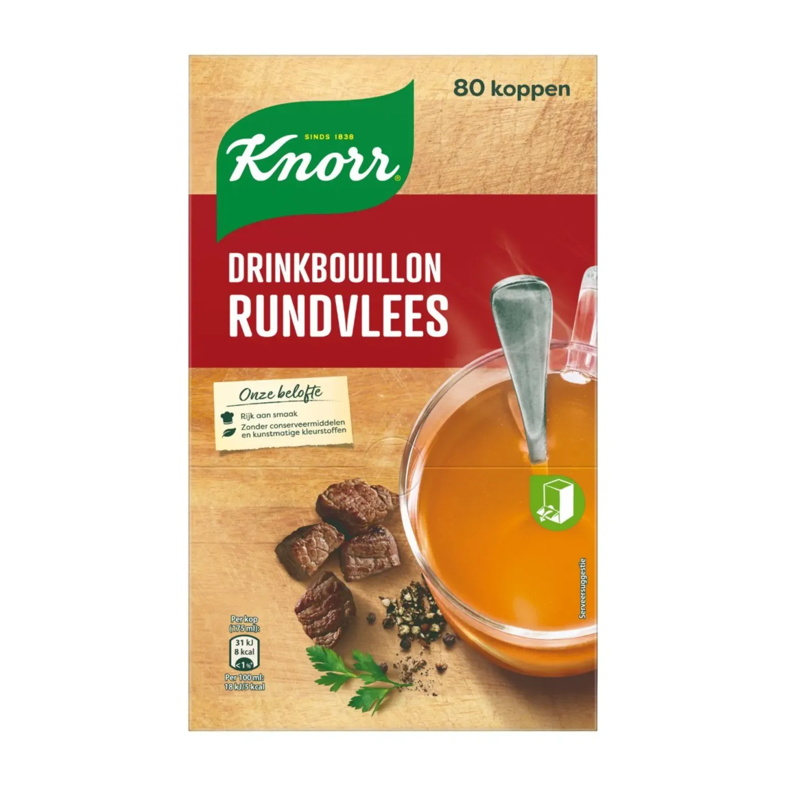 Knorr Drinkbouillon Rundvlees (80 stuks)