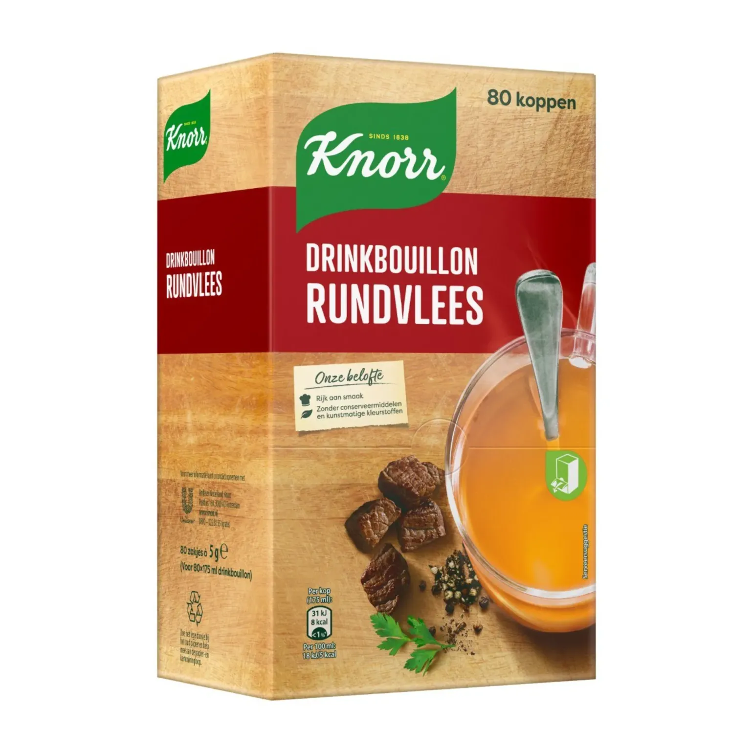 Knorr Drinkbouillon Rundvlees (80 stuks)