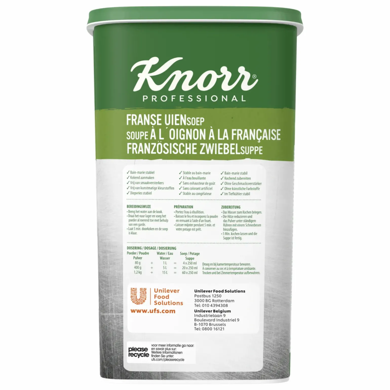 Knorr Franse Uiensoep (15 liter)
