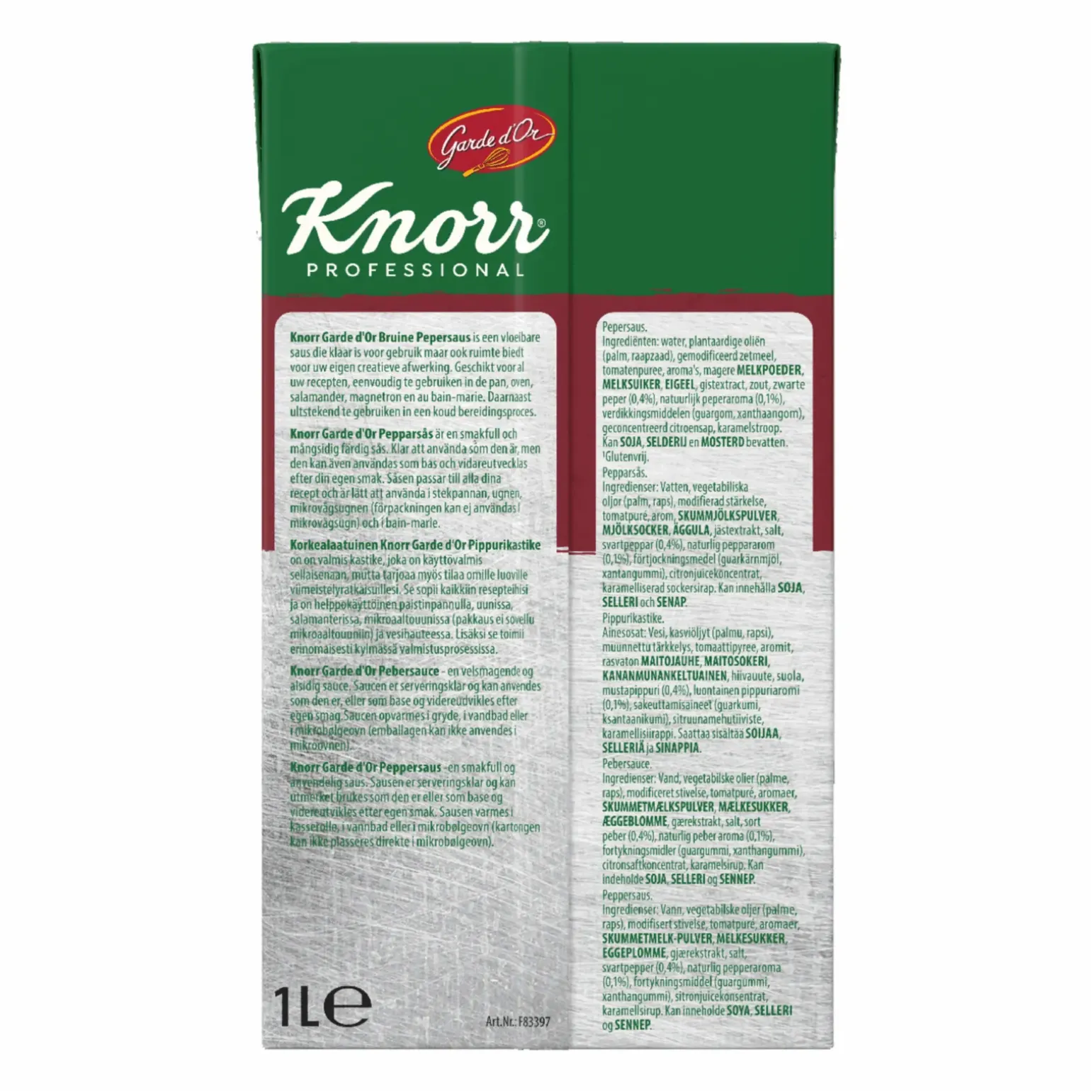 Knorr Garde d’Or Bruine Pepersaus (1 liter)