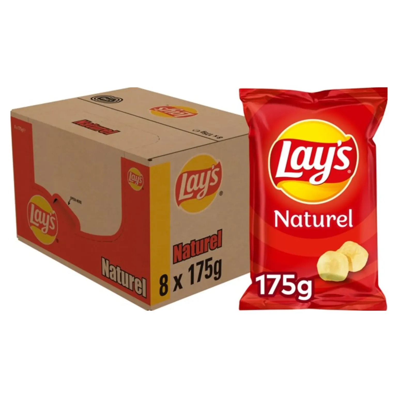 Lay’s Chips Naturel (8x 175gr)