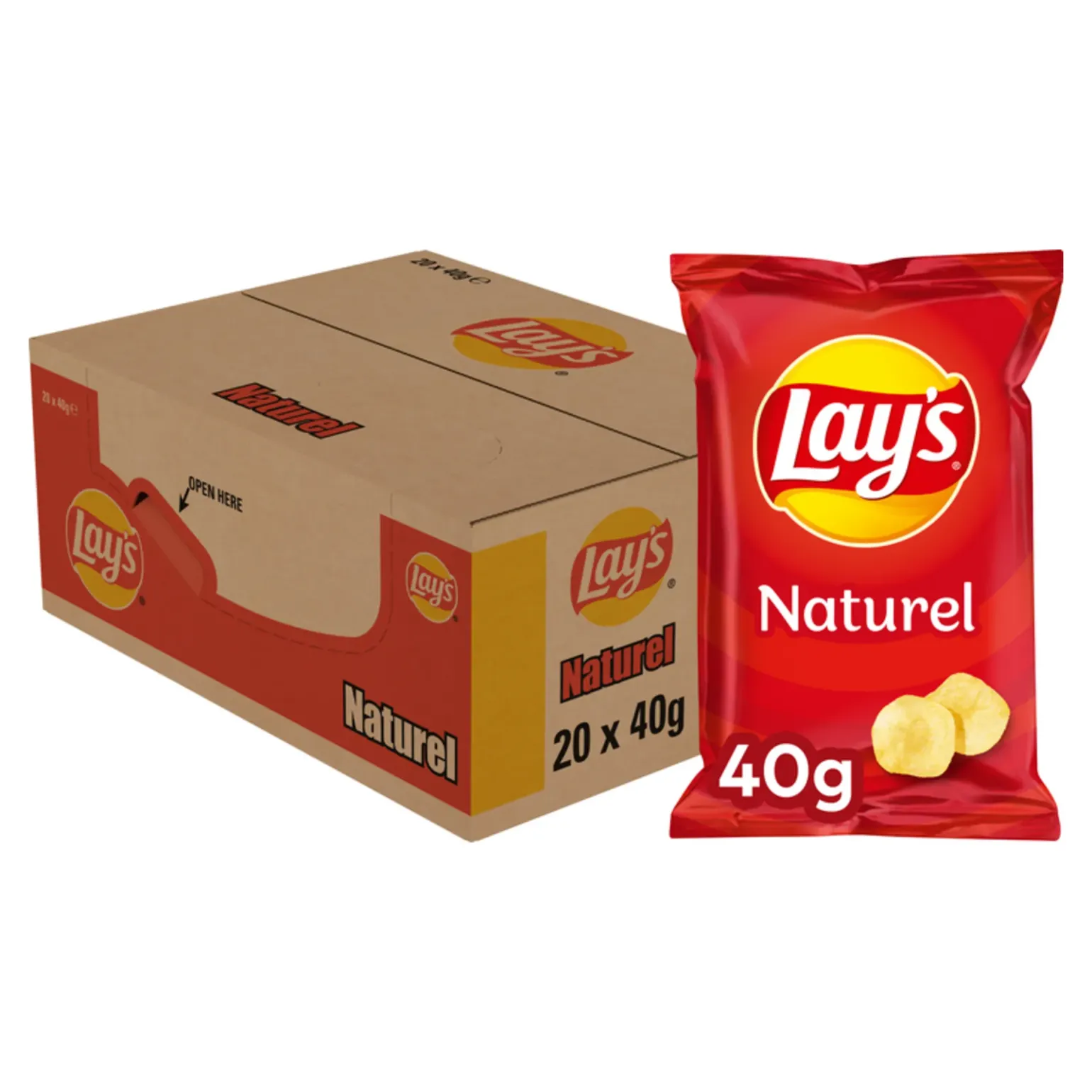 Lay’s Chips Naturel (20x40gr)