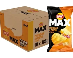 Lay’s MAX Cheddar & Onion (10x 185gr)