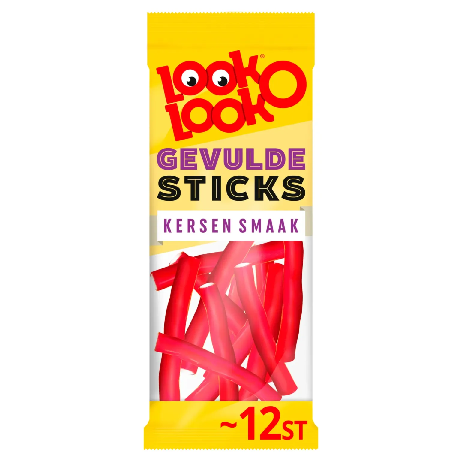 Look-O-Look Gevulde Kersen Sticks (15x 115g)