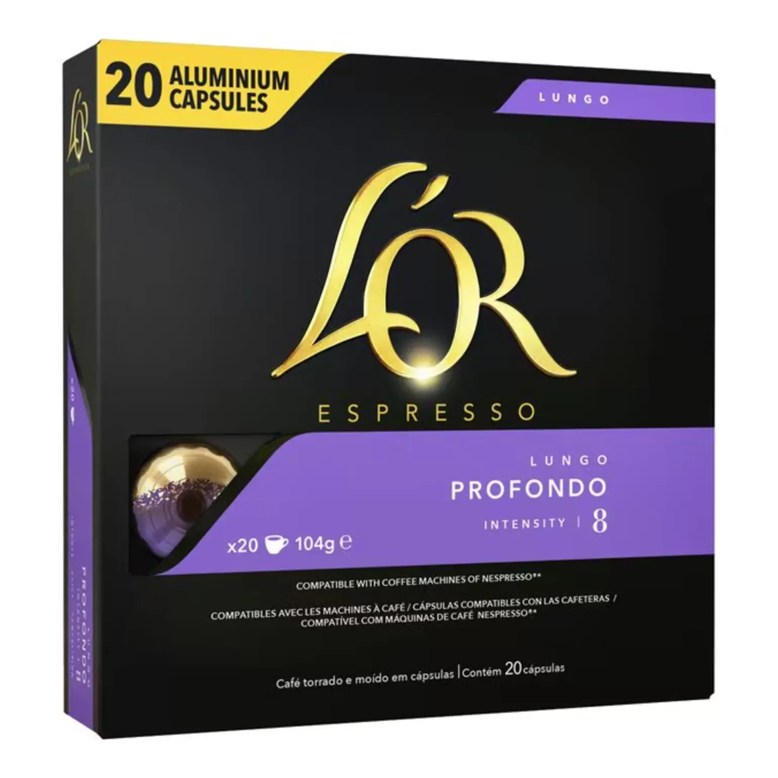 L’OR Espresso Lungo Profondo (20 cups)