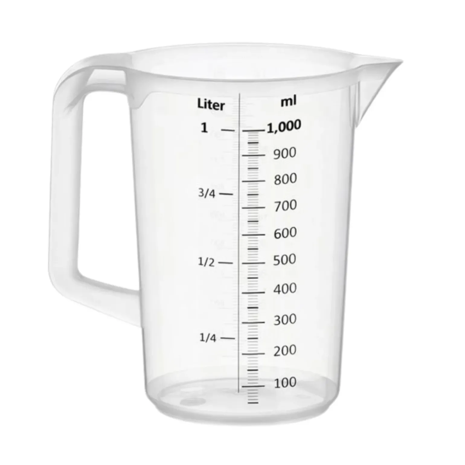 Maatbeker kunststof (1 liter)