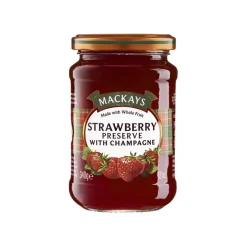 Mackays strawberry champagne preserve (6x 340gr)