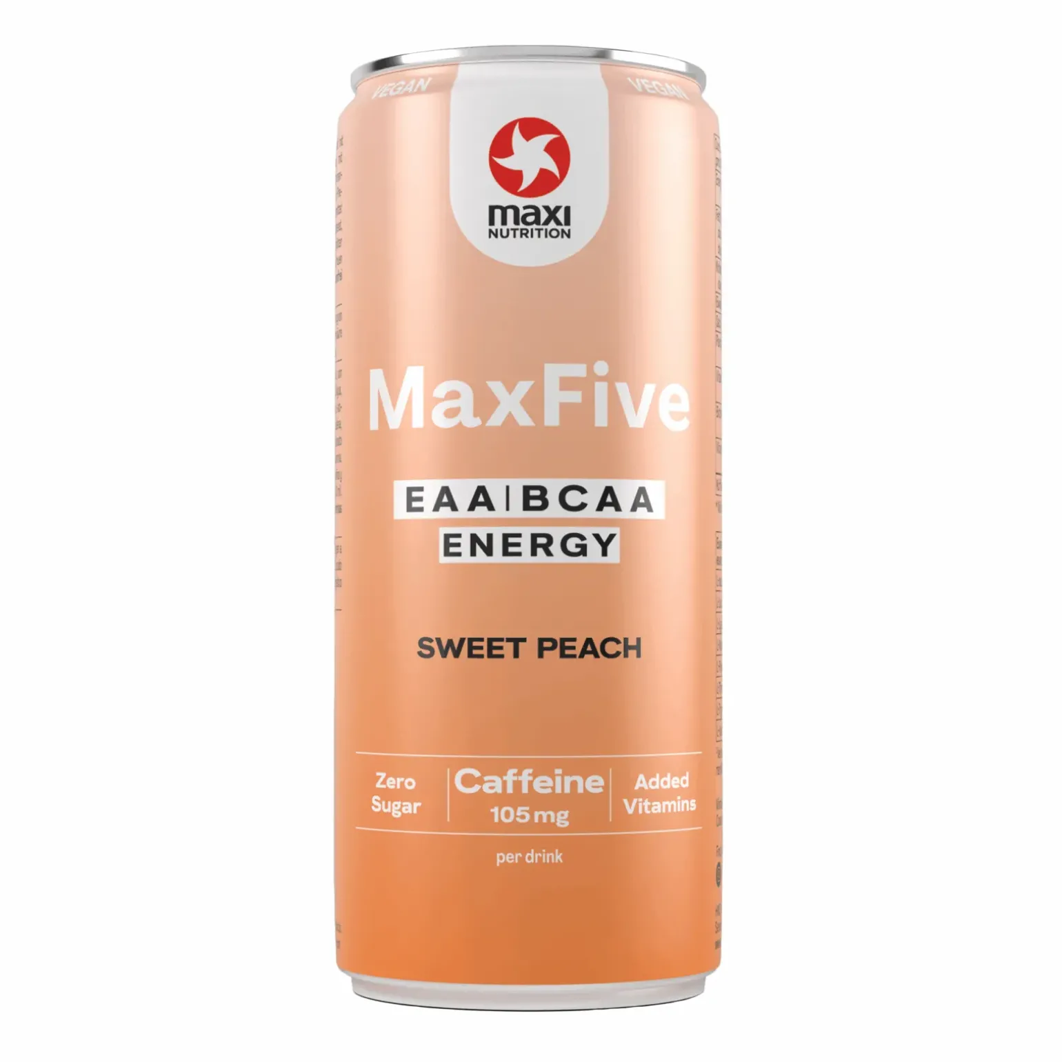 MaxiNutrition MaxFive EAA/BCAA Energy Drink Peach blik (12x 330ml)