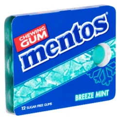 Mentos Kauwgom Breeze Mint Suikervrij Blister (12 stuks)