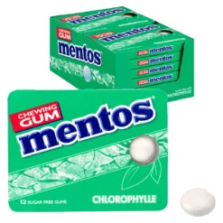 Mentos Kauwgom Chlorophylle Suikervrij Blister (12 stuks)