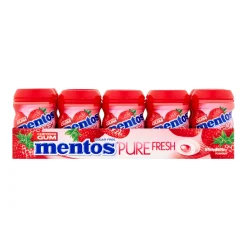 Mentos Kauwgom Pure Fresh Strawberry Mini (10x 12 stuks)