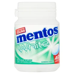 Mentos Kauwgom White Green Mint Bottle (6x 40 stuks)