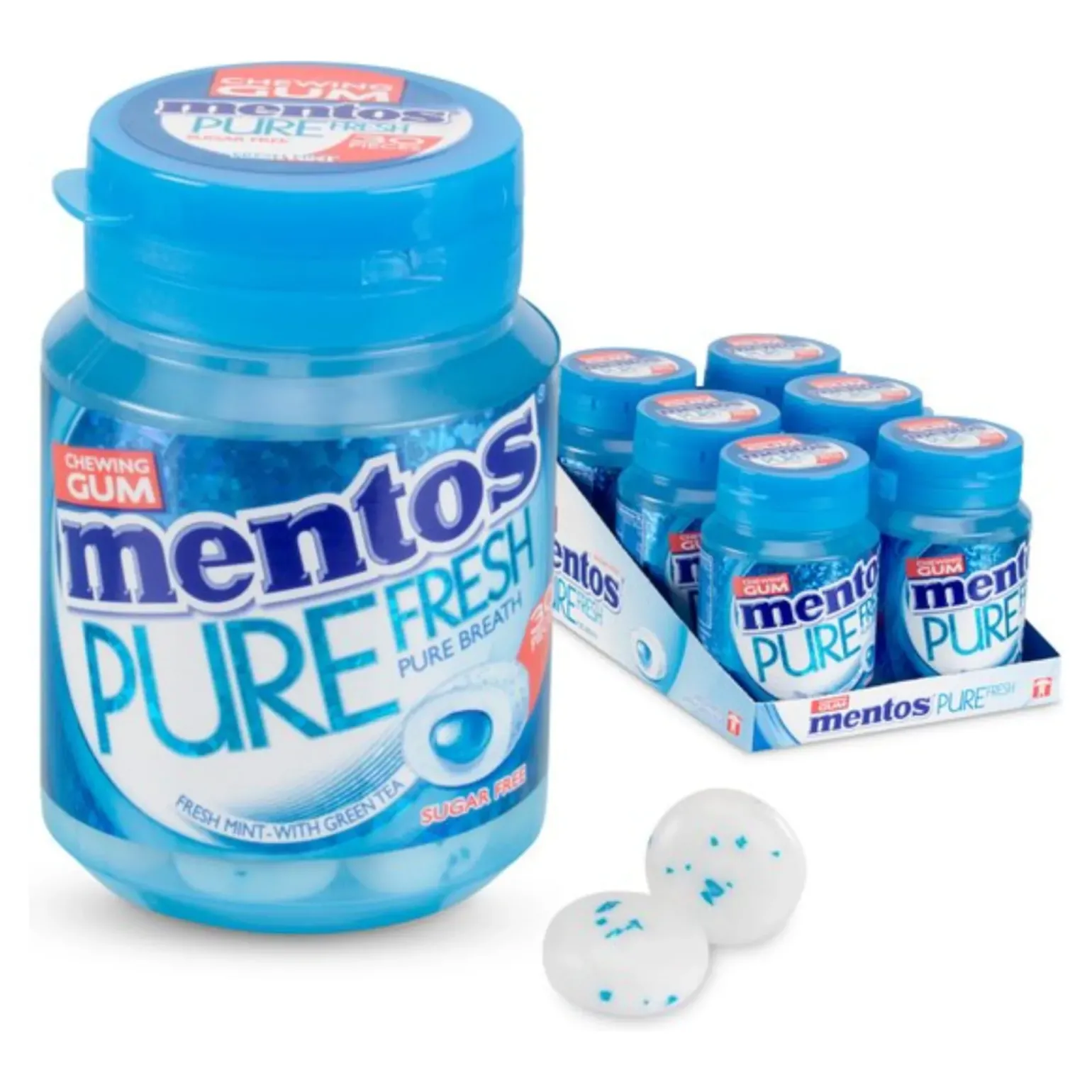Mentos Kauwgum Purefresh Bottle (6x 30 stuks)