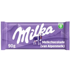 Milka Alpenmelk Flowpack (25x 90gr)