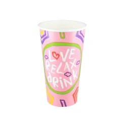 Milkshakebeker Karton 90mm (25x 500cc)