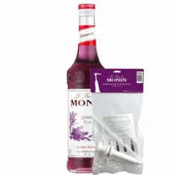 Monin Siroop Lavendel (70 cl) + Monin Siroop Pompje (10Ml)