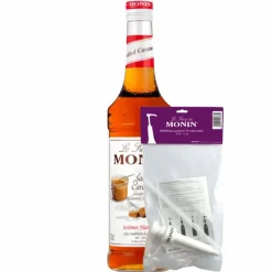 Monin Siroop Salted Caramel (70 cl) + Monin Siroop Pompje (10Ml)
