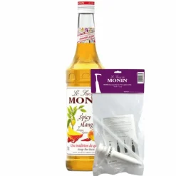 Monin Siroop Spicy Mango (70 cl) + Monin Siroop Pompje (10Ml)