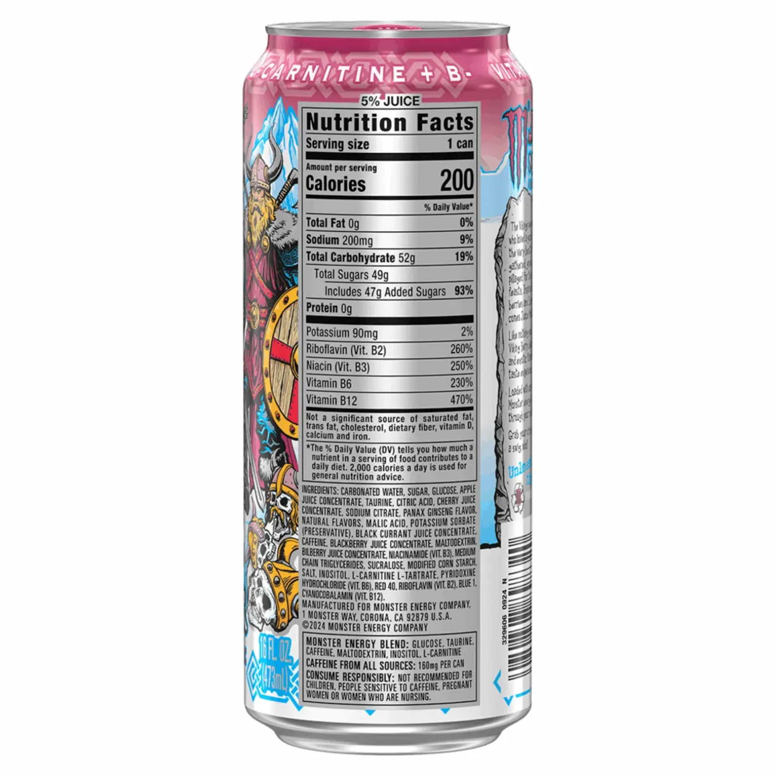 Monster Energy Juice Viking Berry blik (12x 500ml)