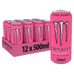 Monster Energy Ultra Rosa Zero Sugar Blik (12x 500ml)