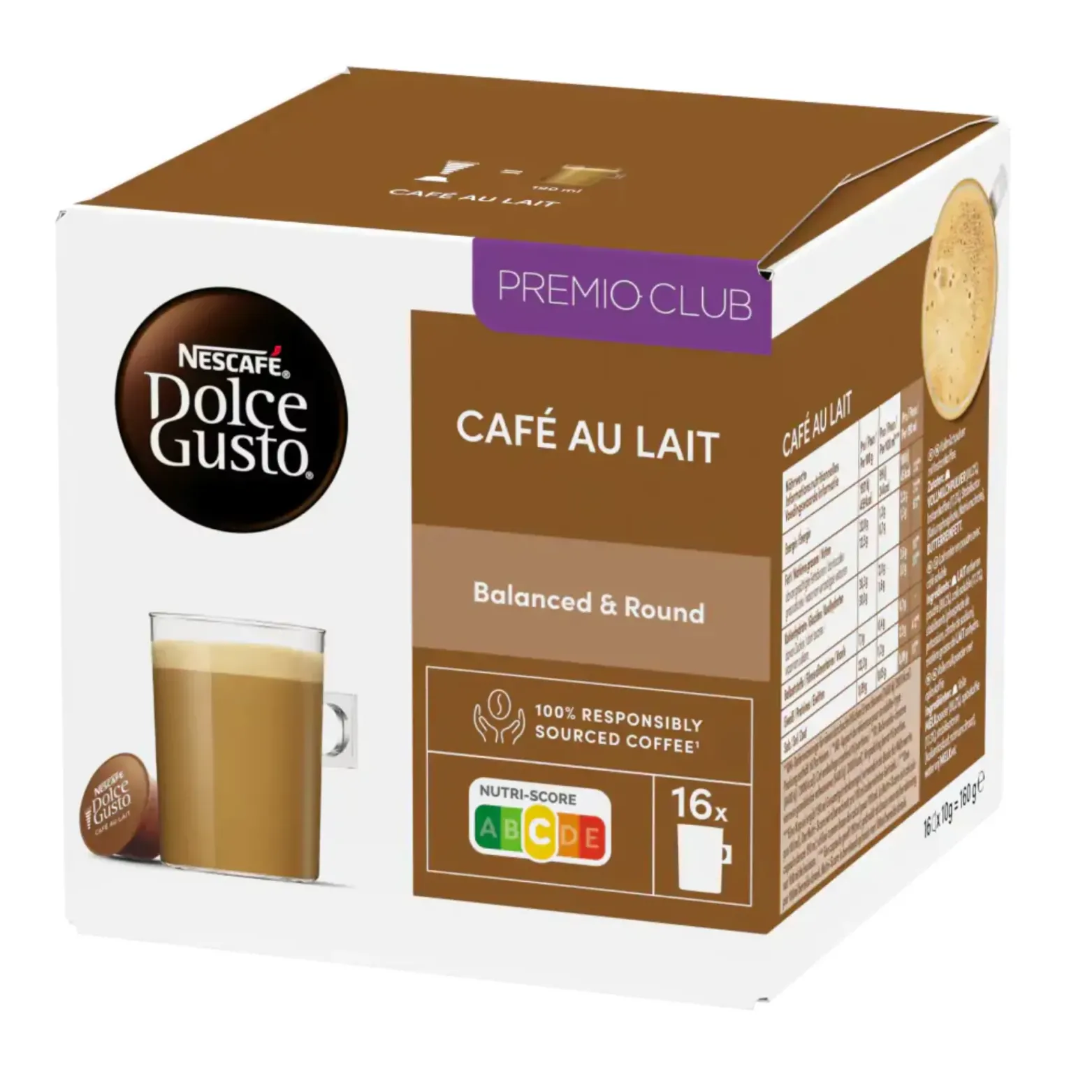 Nescafe Dolce Gusto Café Au Lait (3x 16 cups)