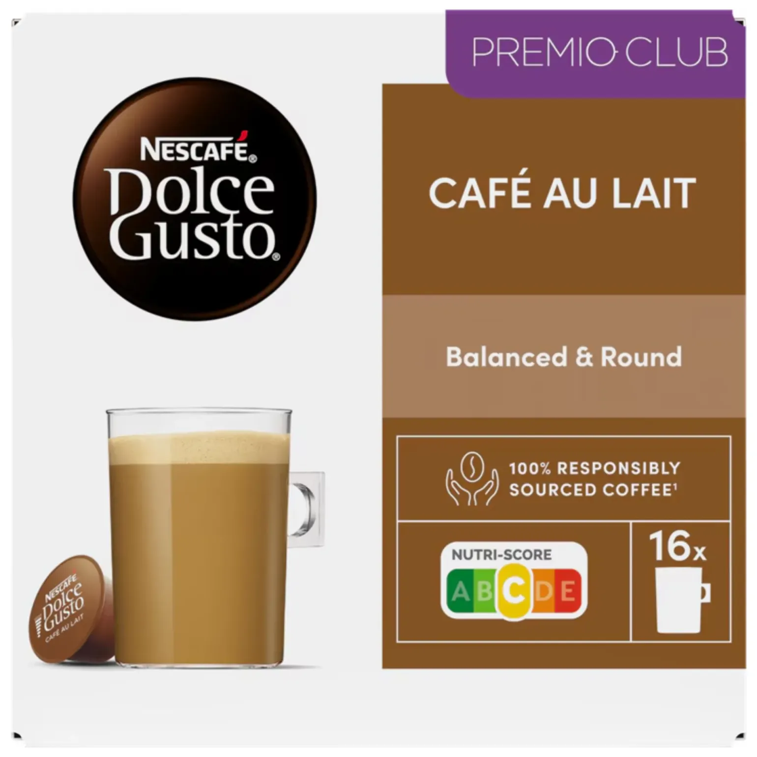 Nescafe Dolce Gusto Café Au Lait (3x 16 cups)