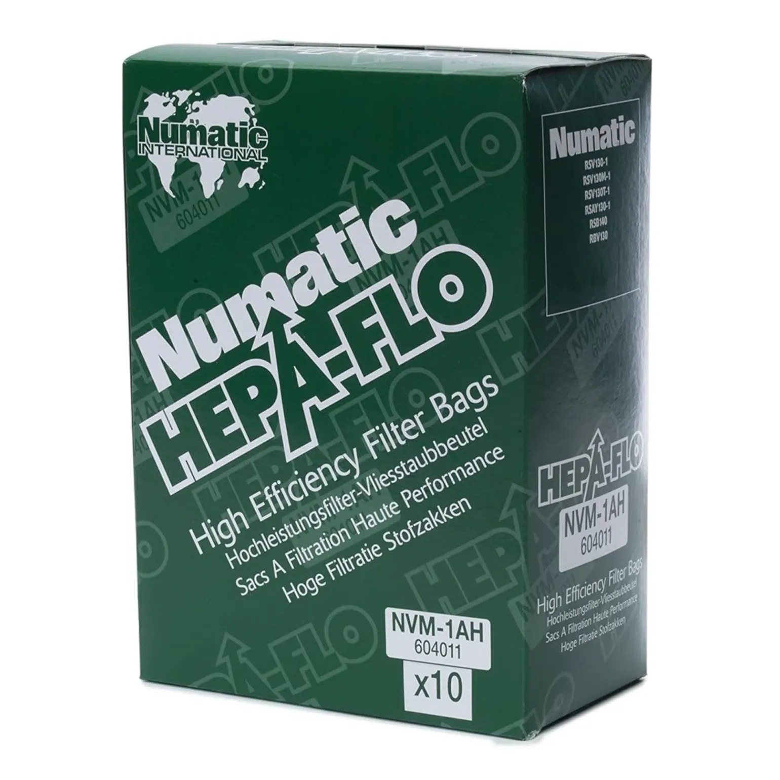 Numatic NVM-1AH 10 Stofzuigerzakken 130-160 modellen