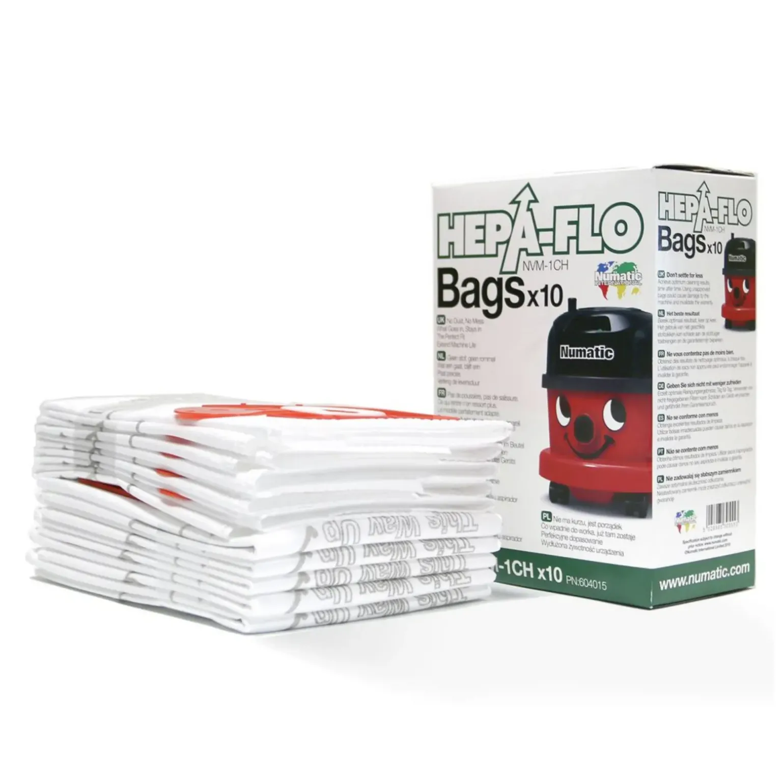 Numatic NVM-1CH Hepa Stofzuigerzakken (10 stuks)