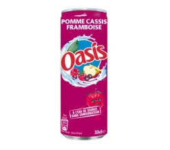 Oasis appel cassis framboos blik 33 cl