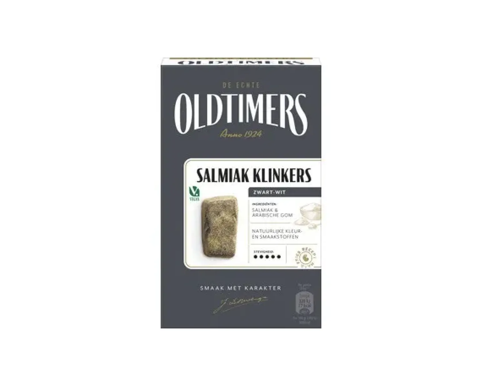 Oldtimers Zwart-Wit Salmiak Klinkers (6x 235gr)