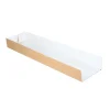Panini bakje 28x7x3cm kraft/wit (1000 stuks)
