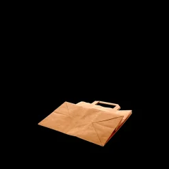 Papieren Draagtas Middel 26+17x27cm Bruin (250 stuks)