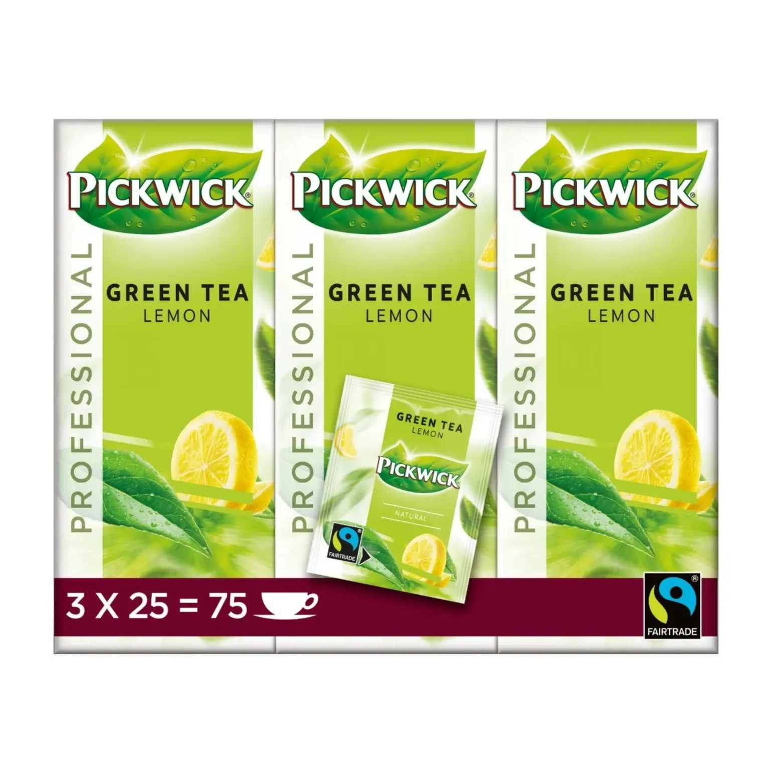 Pickwick Professional Groene Thee Lemon (75x2gr)