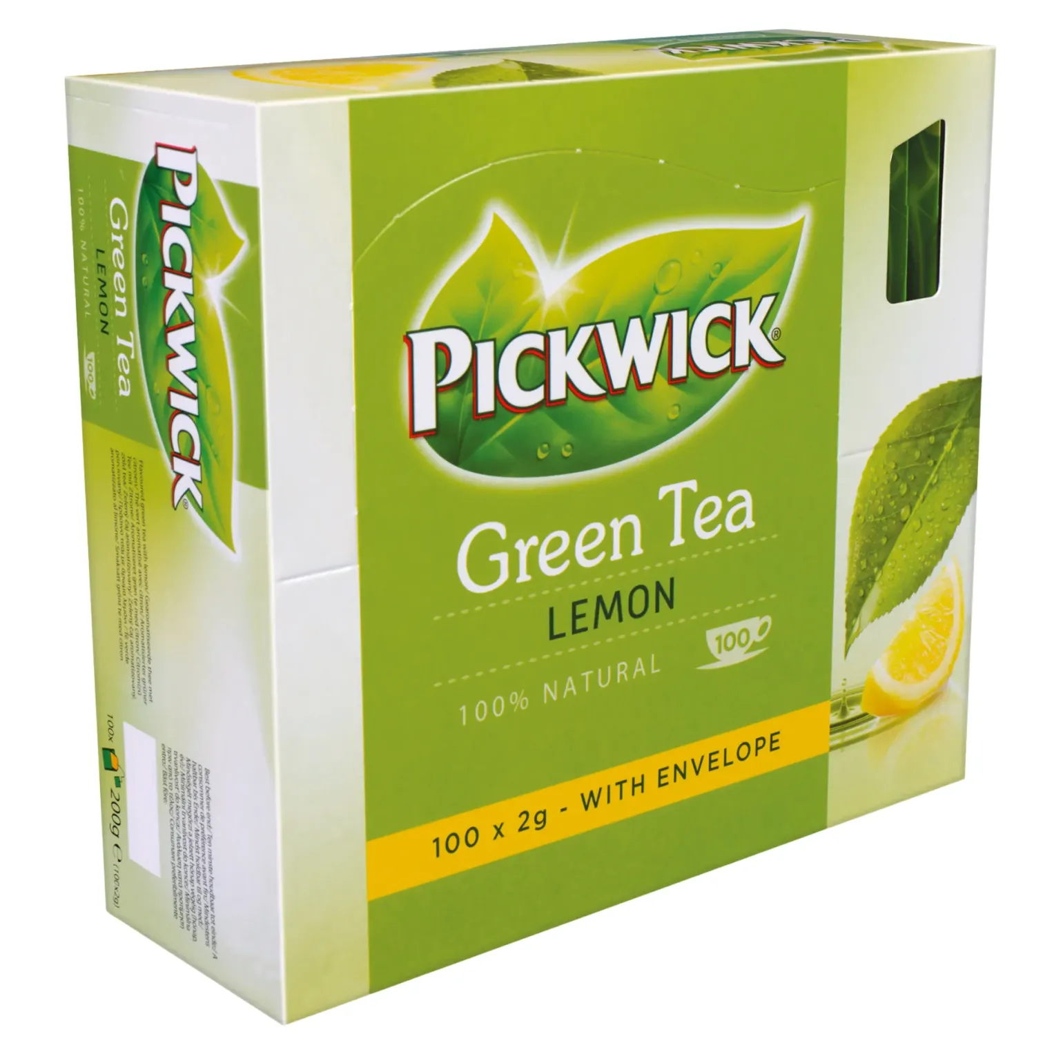 Pickwick TFOC Groene Thee Lemon Met Envelop (100x2gr)